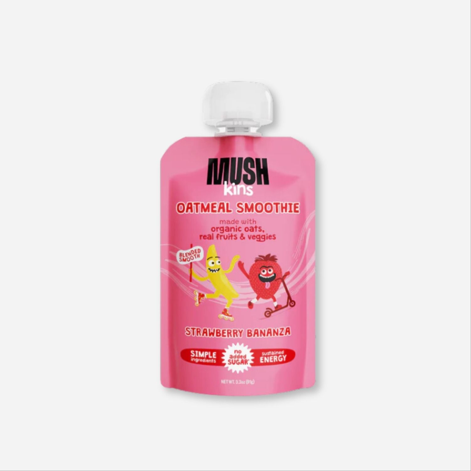 Harvie | Harvie Mushkins Strawberry Bananza Oatmeal Smoothie Pouch